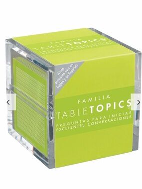 Table Topics Familia - Conversation Starter Card Set, Español & English